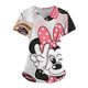 thumbnail image 2 of Uniforme de Disney para mujer, estampado 3D de Mickey Mouse, camisa de trabajo de enfermera, bata con bolsillo, uniforme de enfermería para Navidad, 2 of 5