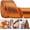 Orange, variant on 1/2Roll Christmas Tree Ribbon - Wired Glitter Garland, 2.5 Inch, 10 Yards, Thick, for Tree & Gift Wrapping