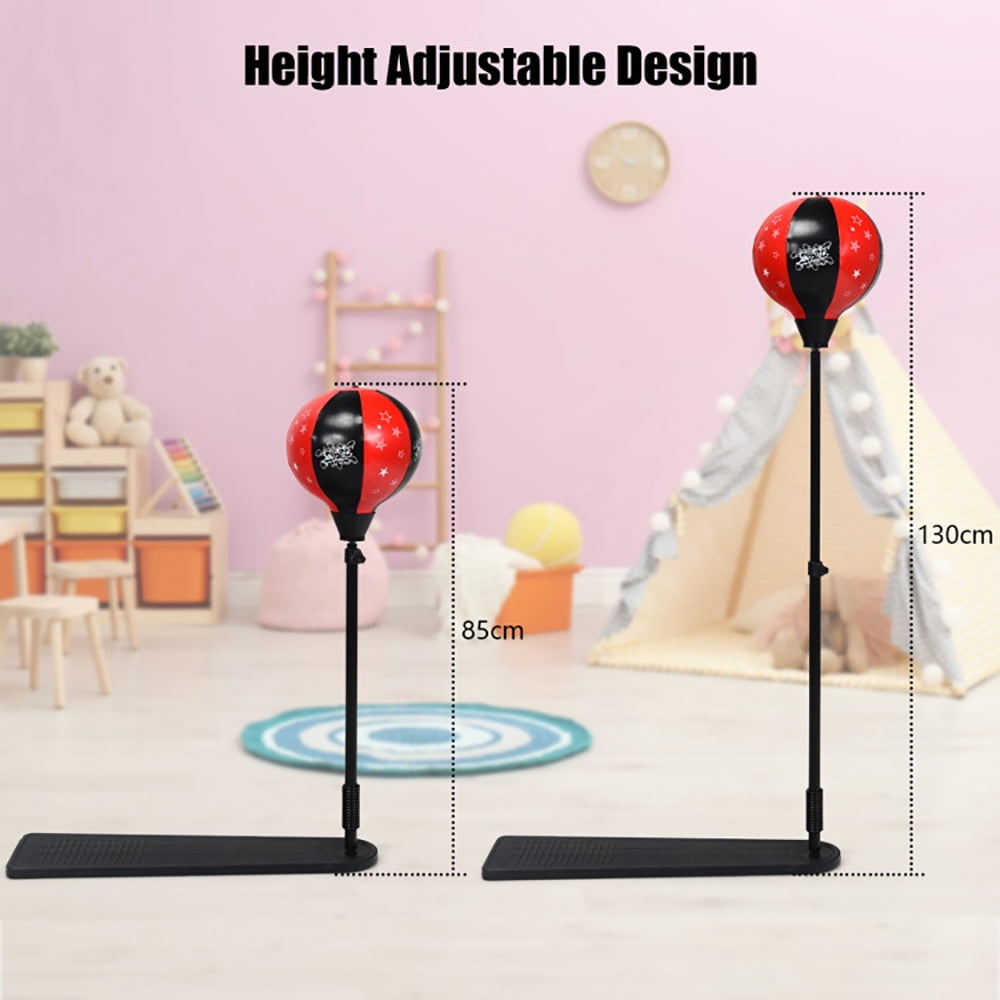 Spaco Kids Punching Bag with Adjustable Stand and Boxing Gloves, Punching Bag with Stand Plus Boxing Gloves