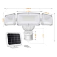 thumbnail image 2 of LEPOWER LED Solar Motion Outdoor Security Light, 1600LM Solar Motion Sensor Lights, 5500K White Light IP65 Waterproof Outdoor Flood Solar Light, 2 of 8