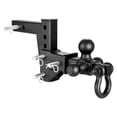 thumbnail image 1 of VEVOR Trailer Hitch Tri Ball Mount with D Shackle, Fit 2 Inch Receiver, 1-7/8 Inch, 2 Inch and 2-5/16 Inch Balls, 10000 lbs GTW, 6 Inch Drop, 1 of 9