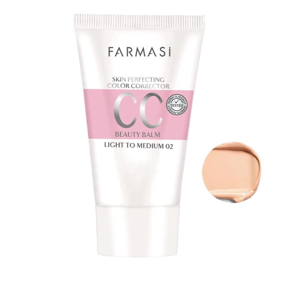 Crema CC FarmaSi Color Control, acabado natural, 50 ml, SPF25+