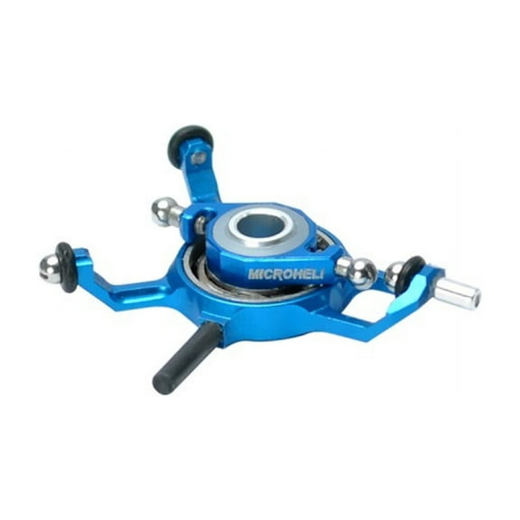 Microheli Precision CNC Aluminum X Swashplate (BLUE) - BLADE MCPXBL / BL2