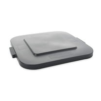 Rubbermaid Commercial Products BRUTE Square Bin Storage Container Lid, 28-Gallon, Gray FG352700GRAY