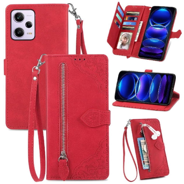 Funda billetera anti-golpes para GANGXUN Redmi Note 12 Pro , ideal para día a día y trabajo
