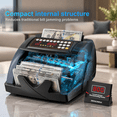 Money Counter Machine with Value Count, 1300 Bills per Minute, UV MG IR ...