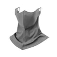thumbnail image 2 of Mascarilla facial, pasamontañas de seda de hielo, cubierta para el cuello para hombres y mujeres, deportes al aire libre Gris oscuro, 2 of 8