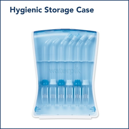 Waterpik - Water Flosser Tip Storage Case with 6 Tips - Blue