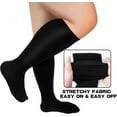 thumbnail image 5 of Plus Size Compression Socks for Women and Men Wide Calf Extra Knee High Support for Circulation, 5 of 5