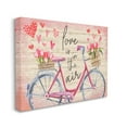 thumbnail image 3 of Stupell Love In The Air Tulip Bike Basket Holiday Painting Gallery Wrapped Canvas Print Wall Art, 3 of 5