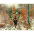 thumbnail image 3 of Hans Andersen Brendekilde 24x20 Black Modern Framed Museum Art Print Titled - Christmas Tree Felling (1885), 3 of 5