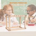 thumbnail image 4 of Rotation Perpetual Motion Swing Wooden Toy Newton Pendulum Production Kit, 4 of 9