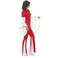thumbnail image 2 of Super Trooper Costume Adult Red 70s Disco Medium Female Fancy Dress Party Book Week Halloween, 2 of 4