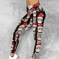 thumbnail image 2 of oelaio Womens High Waisted Leggings Christmas Tree Print Tights Buttery Soft Ankle Length Yoga Pants Multicolor XXL, 2 of 9