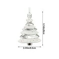 thumbnail image 3 of Christmas Tree Ornaments, Hanging Decorations, Electroplated Christmas Tree Pendant Set for Holiday Decor, Blue Beige Gold Red Rose Gold Silver ABS, 3 of 8