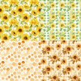 thumbnail image 2 of ZOUSSIQI 24 Sheets 6" x 6" Sunflower Daisy Scrapbook Paper Spring Themed Single-Sided Cardstock for Scrapbooking Journal (R2409) CA919-14914, 2 of 4
