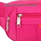 thumbnail image 4 of Riñonera deportiva de lona para hombre y mujer, informal, de un solo hombro, para exteriores, impermeable, color rosa, 4 of 5