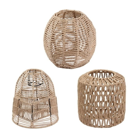 

Retro Style Rattan Woven Pendant Lamp Shade for Living Room Hotel Restaurant A C E