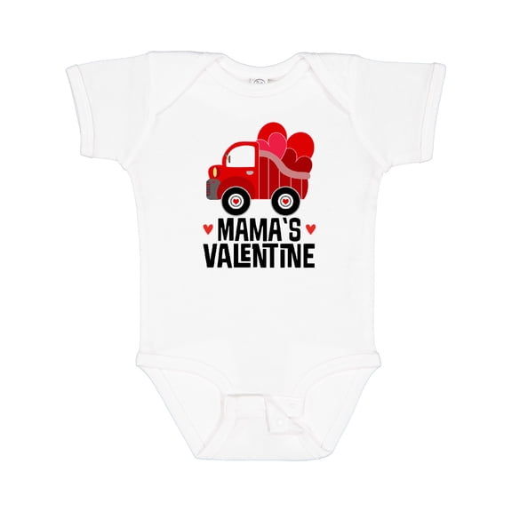 Inktastic Mamas Valentine Boys Truck Boys Baby Bodysuit