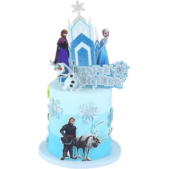 GHSDFBB Frozen Cake Topper for Princess Girls Birthday Frozen Theme Cake Decorations