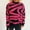 Hot Pink, variant on Itsame Loose Sweater for Womens Long Sleeve Pullover Sweaters Crew Neck Sweatertop Green Size M