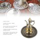 thumbnail image 3 of Juego De Té Turco Vintage, Exquisita Tetera De Metal De Lujo Artesanías Para El Hogar Con 4 Tazas De Café De Lujo Y Bandeja De Té Artesanal Para Servir Vino Y Café, 3 of 7