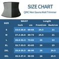 thumbnail image 2 of QRIC Men's Waist Trainer Sauna Workout Waist Trimmer Seamless Compression Waist Band for Weight Loss Sauna Slimming Waist Band Cincher for Running, Gym, Sports, Workout, 2 of 6