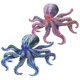 thumbnail image 2 of 2 piezas de decoración con forma de pulpo para exteriores e interiores. Arte de pared artesanal. Decoración de pared con forma de pulpo., 2 of 7