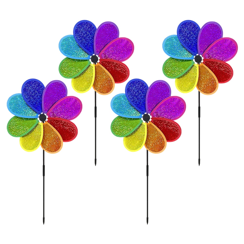 Pinwheel Windmill Garden Pinwheels Wind Lawn Outdoor Stake Summer Kids