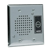 VALCOM V-1072B-ST Doorplate Spkr, Flush w/LED (Stainless) (VC-V-1072B-ST) by Valcom