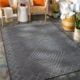 thumbnail image 2 of Surya Pasadena PSA-2368 30 x 87" Runner Fabric Rug in Charcoal/Black, 2 of 7