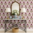 thumbnail image 3 of S4Sassy Peel and Stick Walls Covering, Floral Bud Print - Asian Style Wall Mural, Instant Walls Makeover for Bathroom, Laundry Room, Closet Interior - Self-Adhesive Wallpaper Vinyl - Pink, 25"x120", 3 of 9