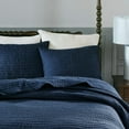 thumbnail image 3 of Madison Park Signature Serene Cotton 3 Piece Coverlet Sets (Full/Queen 92x96, Blue), 3 of 5