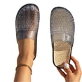 thumbnail image 7 of Sandals for Women, Clear Closed Toe Jelly Shoes Breathable Mesh Jellies Flats Soft Lightweight Summer Beach Clogs with Square Buckle, 41, 7 of 7