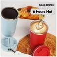 thumbnail image 4 of Aquaphile Thermo Coffee Mug-to-go with Strap 17oz, Reusable Travel Mug with Insulation, Leak Proof Stainless Steel Thermal Cup for Hot and Cold Drinks, Christmas Red, 4 of 7