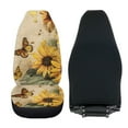 thumbnail image 4 of Uorisanigo Car Seat Covers Front Seats 2 Packs, Plush Butterfly Sunflower Car Seat Covers for Cars SUV Pick-up Truck Sedan Seats Cover Cushion, Easy to Install, Auto Accessories Decor, 4 of 7