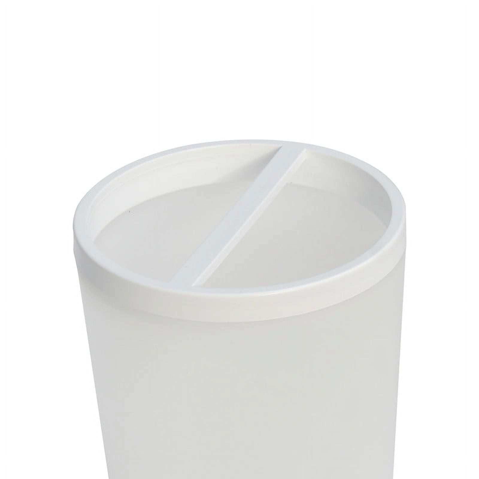 Mainstays Frosted White Plastic Toothbrush Holder