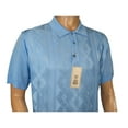thumbnail image 5 of Mens Polo Shirt Slinky Sheer Short Sleeves Soft Touch by Stacy Adams 57007 Blue, 5 of 5