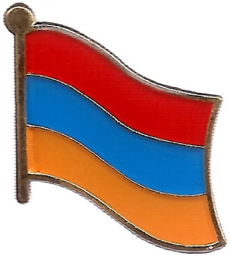 Armenia Flag Pin LOT OF 12 Armenian Flag Lapel Pins 