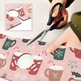thumbnail image 6 of Yayeee Faucet Mat for Kitchen Sink 14.7" Diatomite Long Splash Guard Pad, Brown Christmas Cups, 2 Pack, 6 of 7