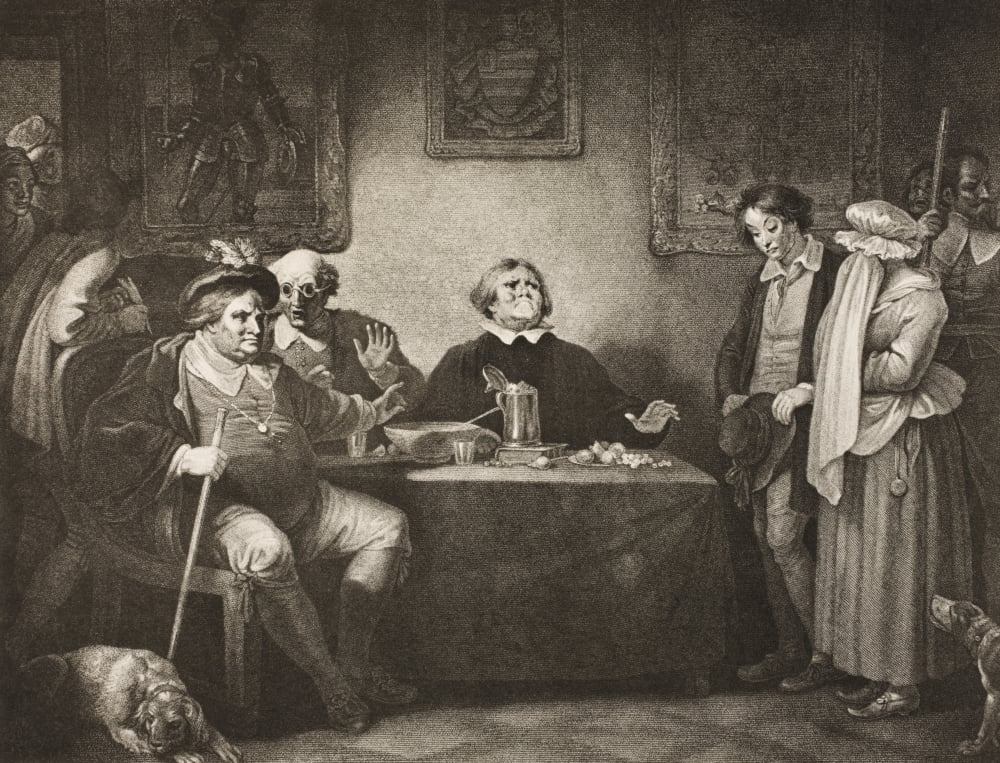 As You Like It Act Ii Scene Vii The Seven Ages Of Man Fifth Age From The Boydell Shakespeare Gallery Published Late 19Th Century After A Painting By Robert Smirke Canvas Art - Ken Welsh Design Pics (