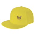 thumbnail image 1 of ZICANCN Shabby Chic Butterfly Animal Baseball Caps, Trucker Hats for Men And Women, Adjustable Breathable Flat Caps, Yellow, 1 of 6
