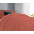 thumbnail image 3 of DNG Creations 5 Piece Solid U Shape Pattern Comforter Ultra Soft 100% Egyptian Cotton, 800 Threads Count 550 GSM All Season - Solid Brick Red Colour ( Full/Queen - Size ), 3 of 6