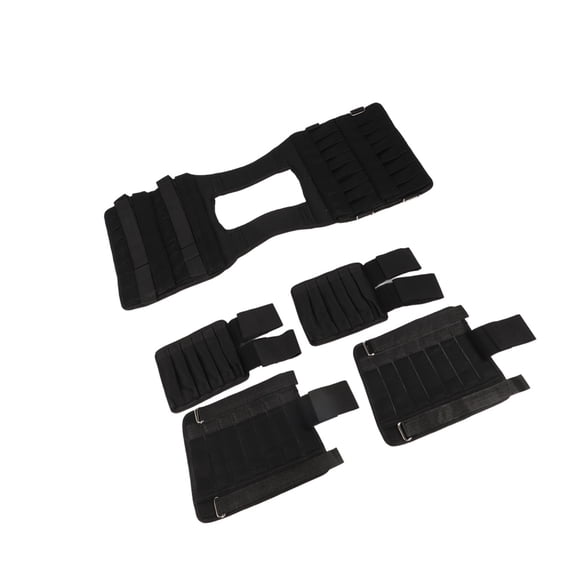 Peso Máximo de Carga de 15 kg/35 kg de Chaleco de Peso Ajustable Ejercio de Peso de Peso de Peso de CARGA ARRRENAMIENTO DE RESIDENCIA DE TELA CON 6 KG DE PIERNA 5 KG DE PESO DE