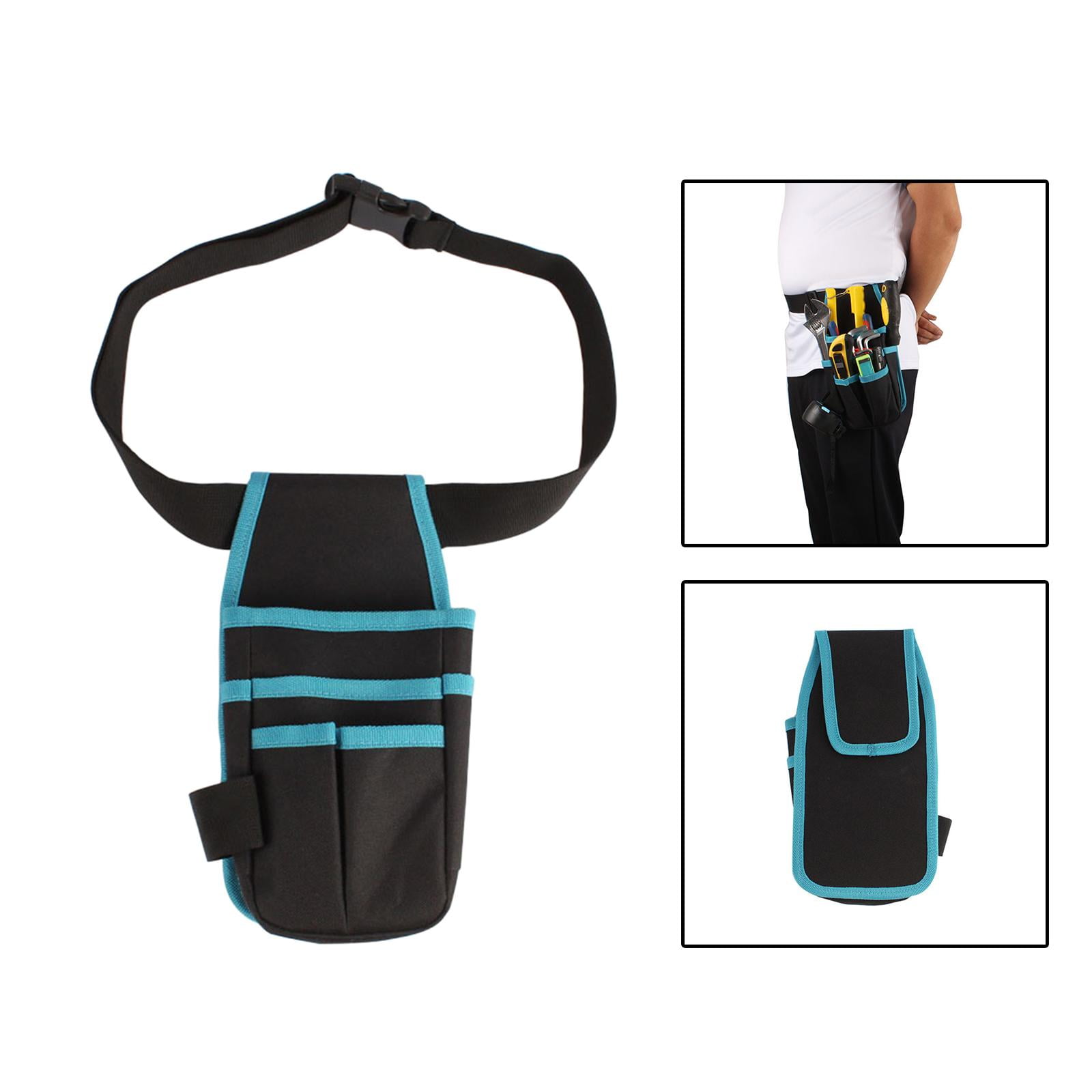 Waist Belt Tool Storage Pouch Organizer Waist Tool Bag Durable Small Tool Pouch Carpenters Tool Belt Handyman Woodworking Carpenter Home DIY with a belt
