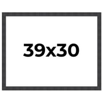 39x30 Frame Brown Rustic Solid Wood Picture Frame 1.5 Inches Wide | Interior Frame Depth 0.5 Inches