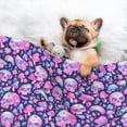 thumbnail image 3 of Yiaed Skull Rainbow Mushroom Print Dog Blankets-Cat Blanket Washable for Couch Protection,Puppy Blanket, Soft Plush Reversible Throw Furniture Protector-, 3 of 8