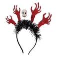 thumbnail image 4 of KAKOWELY Tocado de Halloween con forma de mano de esqueleto, diadema, accesorio para disfraz, recuerdo de fiesta, 4 of 5
