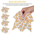 thumbnail image 3 of NUOLUX 5Pcs Elastic Hair Scrunchies for Thick Hair Softball Themed Yellow Bow Accessories, 3 of 6
