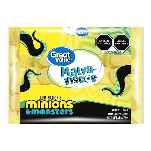 Malvavisco Great Value Minions sabor Plátano 200 g